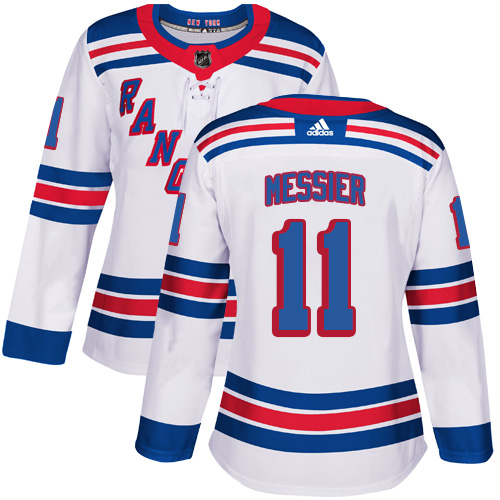 New York Rangers #11 Mark Messier White Road Authentic Women's Stitched Jersey Womens cheap jerseys for sale - CheapJerseys.Shop