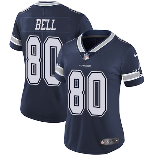 Dallas Cowboys #80 Blake Bell Navy Blue Team Color Women's Stitched Vapor Untouchable Limited Jersey Womens cheap jerseys for sale - CheapJerseys.Shop