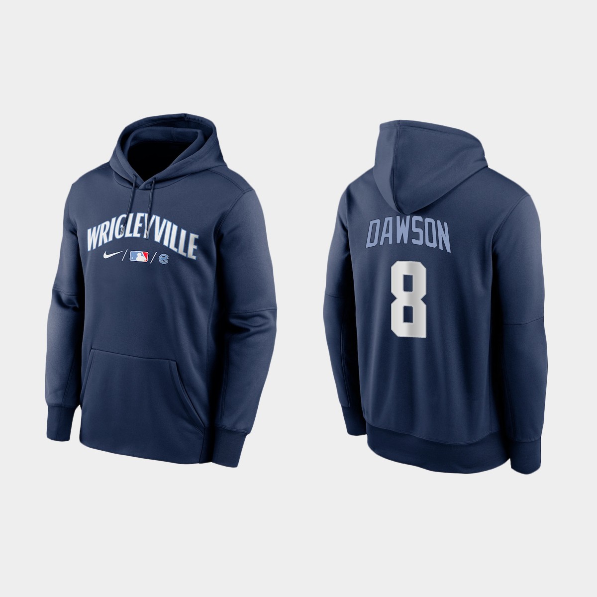 Chicago Cubs #8 Andre Dawson Men's 2021 City Connect Navy Therma Hoodie cheap jerseys for sale - CheapJerseys.Shop