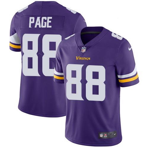Minnesota Vikings #88 Alan Page Purple Team Color Men's Stitched Vapor Untouchable Limited Jersey Men's cheap jerseys for sale - CheapJerseys.Shop