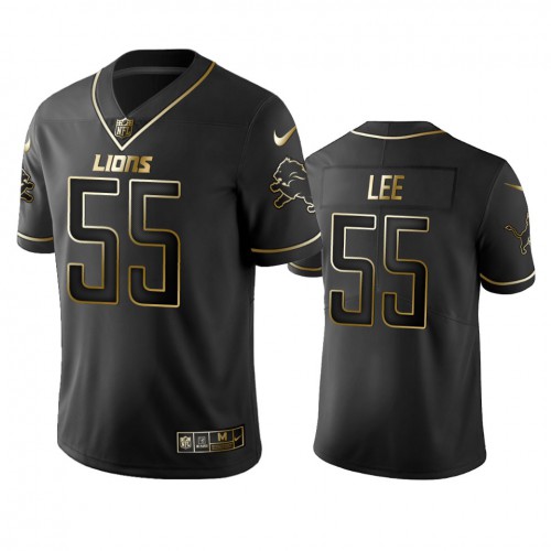Detroit Lions #55 Eric Lee Men's Stitched Vapor Untouchable Limited Black Golden Jersey Men's cheap jerseys for sale - CheapJerseys.Shop