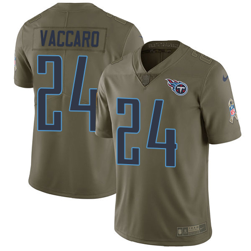 Tennessee Titans #24 Kenny Vaccaro Olive Men's Stitched Limited 2017 Salute To Service Jersey Men's cheap jerseys for sale - CheapJerseys.Shop