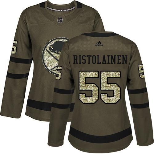 Buffalo Sabres #55 Rasmus Ristolainen Green Salute to Service Women's Stitched Jersey Womens cheap jerseys for sale - CheapJerseys.Shop