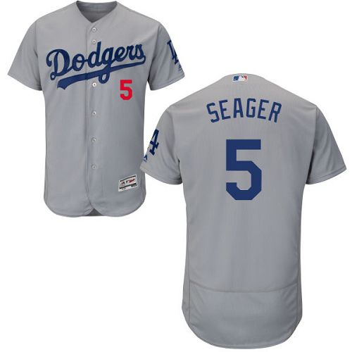 Los Angeles Dodgers #5 Corey Seager Grey Flexbase Authentic Collection Stitched Jersey Men's cheap jerseys for sale - CheapJerseys.Shop