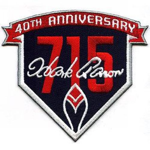 Stitched 2014 Atlanta Atlanta Braves Hank Aaron's 715th Home Run 40th Anniversary Jersey Patch Men's cheap jerseys for sale - CheapJerseys.Shop