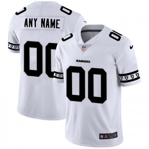 Las Vegas Raiders Custom White Team Logo Vapor Limited Jersey cheap jerseys for sale - CheapJerseys.Shop