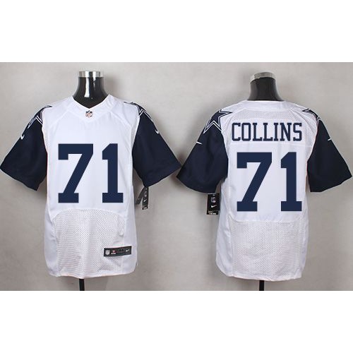 Dallas Cowboys #71 La'el Collins White Men's Stitched Elite Rush Jersey Men's cheap jerseys for sale - CheapJerseys.Shop