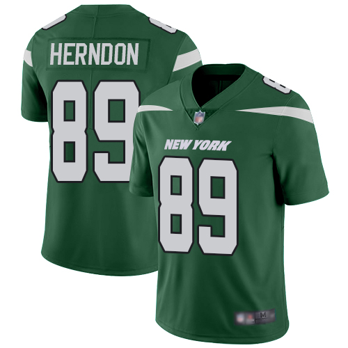 New York Jets #89 Chris Herndon Green Team Color Men's Stitched Vapor Untouchable Limited Jersey Men's cheap jerseys for sale - CheapJerseys.Shop