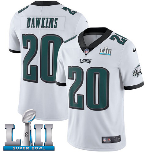 Eagles #20 Brian Dawkins White Super Bowl LII Youth Stitched Vapor Untouchable Limited Jersey cheap jerseys for sale - CheapJerseys.Shop
