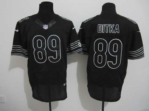 Bears #89 Mike Ditka Black Shadow Men's Stitched Elite Jersey cheap jerseys for sale - CheapJerseys.Shop