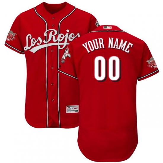 Men Cincinnati Reds Customized Scarlet 150th Anniversary FlexBase Jersey cheap jerseys for sale - CheapJerseys.Shop