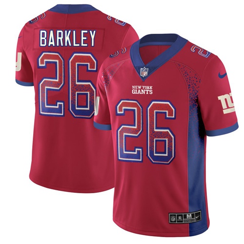 Giants #26 Saquon Barkley Red Alternate Men's Stitched Limited Rush Drift Fashion Jersey cheap jerseys for sale - CheapJerseys.Shop