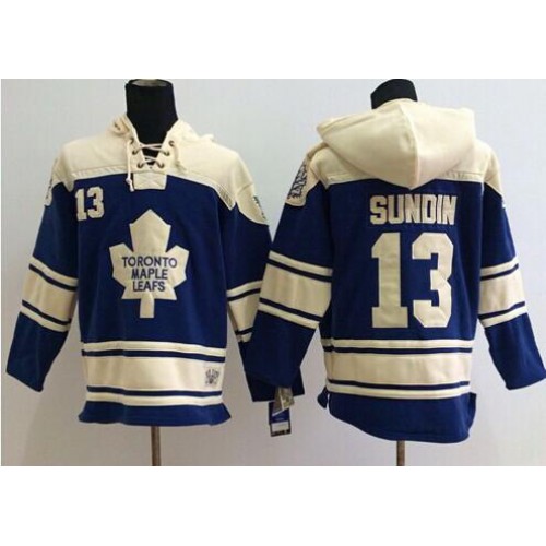 Maple Toronto Maple Leafs #13 Mats Sundin Blue Sawyer Hooded Sweatshirt Stitched Jersey Men's cheap jerseys for sale - CheapJerseys.Shop