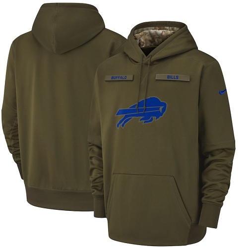 Men's Buffalo Bills Olive Salute To Service Sideline Therma Performance Pullover Hoodie cheap jerseys for sale - CheapJerseys.Shop