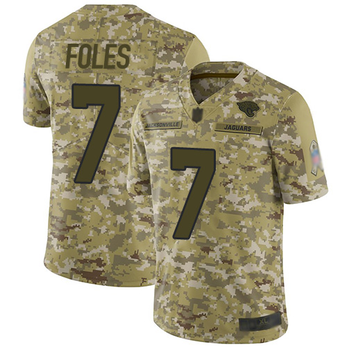 Jacksonville Jaguars #7 Nick Foles Camo Youth Stitched Limited 2018 Salute to Service Jersey Youth cheap jerseys for sale - CheapJerseys.Shop