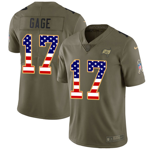 Buccaneers #17 Russell Gage Olive/USA Flag Men's Stitched Limited 2017 Salute To Service Jersey cheap jerseys for sale - CheapJerseys.Shop
