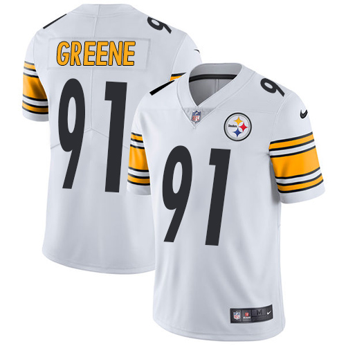 Pittsburgh Steelers #91 Kevin Greene White Men's Stitched Vapor Untouchable Limited Jersey Men's cheap jerseys for sale - CheapJerseys.Shop