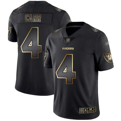 Raiders #4 Derek Carr Black/Gold Men's Stitched Vapor Untouchable Limited Jersey cheap jerseys for sale - CheapJerseys.Shop