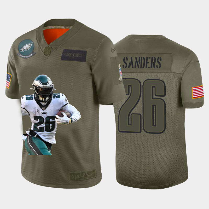 Philadelphia Eagles #26 Miles Sanders Team Hero 3 Vapor Limited Jersey Camo cheap jerseys for sale - CheapJerseys.Shop
