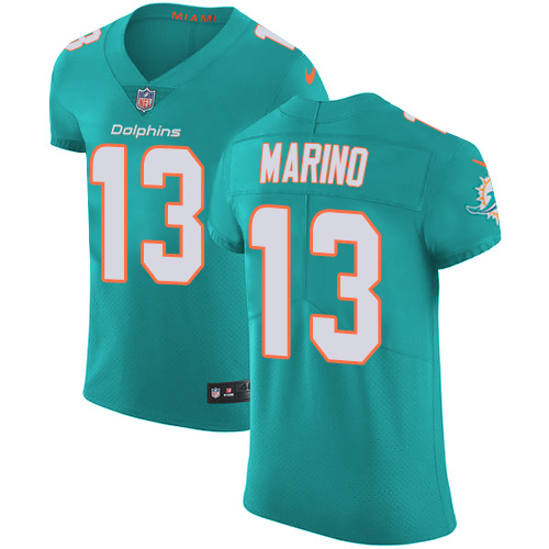 Dolphins #13 Dan Marino Aqua Green Team Color Men's Stitched Vapor Untouchable Elite Jersey cheap jerseys for sale - CheapJerseys.Shop