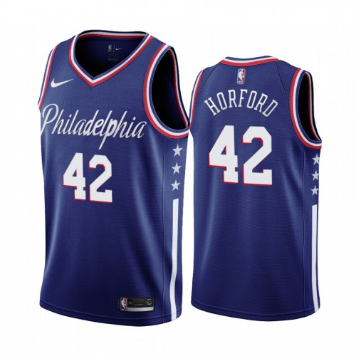 Philadelphia 76ers #42 Al Horford Navy 2019-20 City Edition Swingman Jersey Mens cheap jerseys for sale - CheapJerseys.Shop