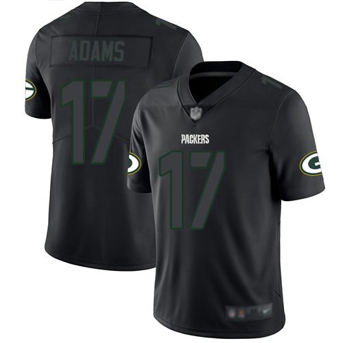 Packers #17 Davante Adams Black Men's Stitched Limited Rush Impact Jersey cheap jerseys for sale - CheapJerseys.Shop