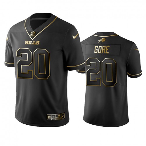 Buffalo Bills #20 Frank Gore Black Golden Limited Edition Stitched Jersey Men's cheap jerseys for sale - CheapJerseys.Shop