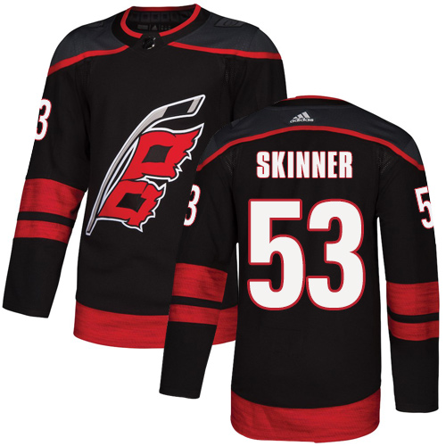 Carolina Hurricanes #53 Jeff Skinner Black Alternate Authentic Stitched Jersey Men's cheap jerseys for sale - CheapJerseys.Shop
