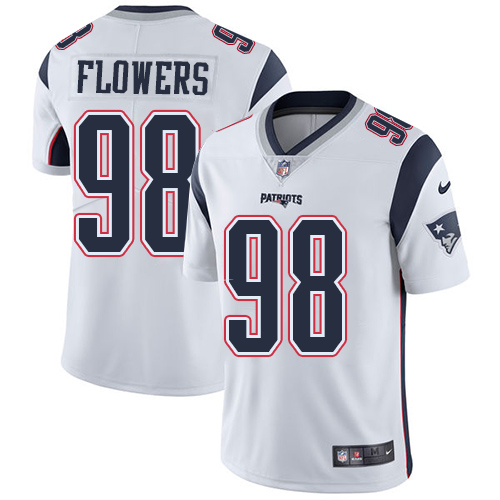 New England Patriots #98 Trey Flowers White Men's Stitched Vapor Untouchable Limited Jersey Men's cheap jerseys for sale - CheapJerseys.Shop