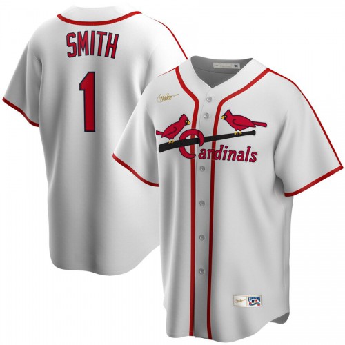 St. Louis St.Louis Cardinals #1 Ozzie Smith Home Cooperstown Collection Player Jersey White Men's cheap jerseys for sale - CheapJerseys.Shop