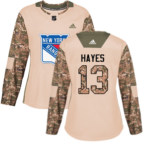 New York Rangers #13 Kevin Hayes Camo Authentic 2017 Veterans Day Women's Stitched Jersey Womens cheap jerseys for sale - CheapJerseys.Shop