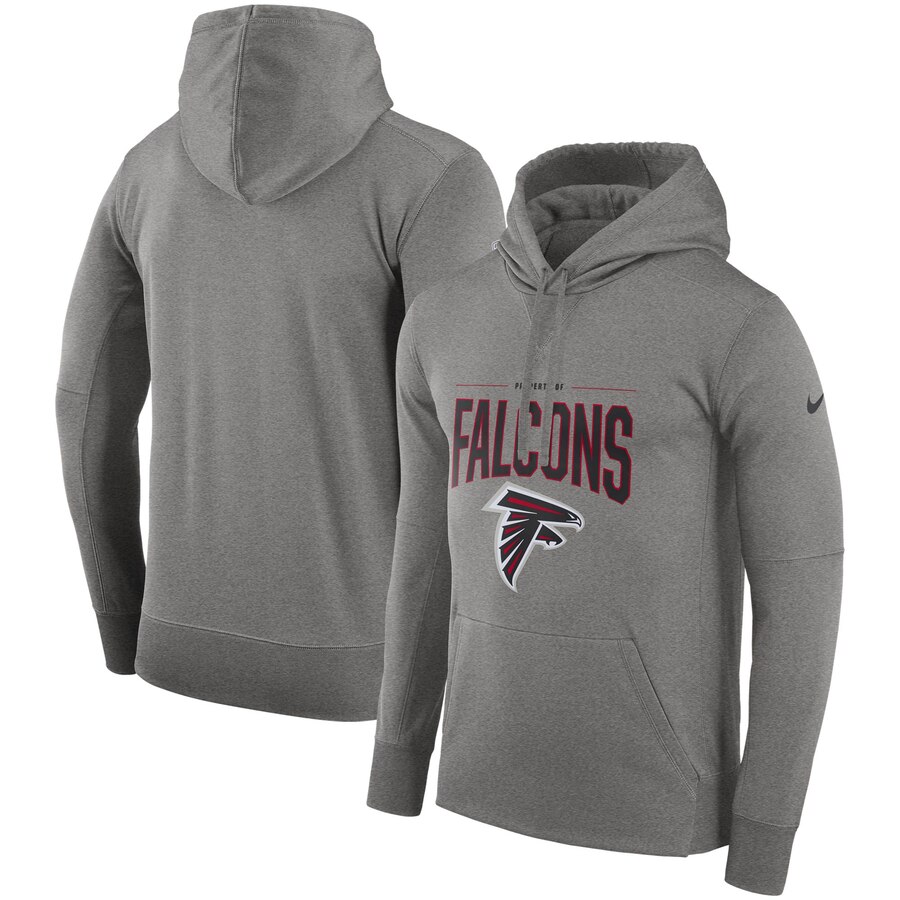 Atlanta Falcons Sideline Property Of Performance Pullover Hoodie Gray cheap jerseys for sale - CheapJerseys.Shop