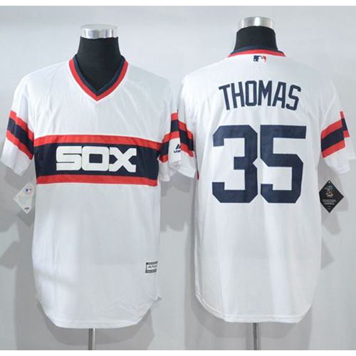Chicago White Sox #35 Frank Thomas White New Cool Base Alternate Home Stitched Jersey Men's cheap jerseys for sale - CheapJerseys.Shop