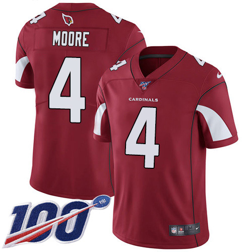 Cardinals #4 Rondale Moore Red Team Color Men's Stitched 100th Season Vapor Untouchable Limited Jersey cheap jerseys for sale - CheapJerseys.Shop
