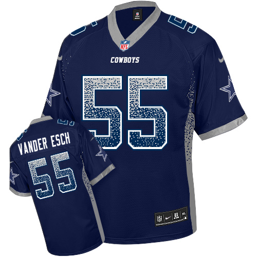 Cowboys #55 Leighton Vander Esch Navy Blue Team Color Men's Stitched Elite Drift Fashion Jersey cheap jerseys for sale - CheapJerseys.Shop
