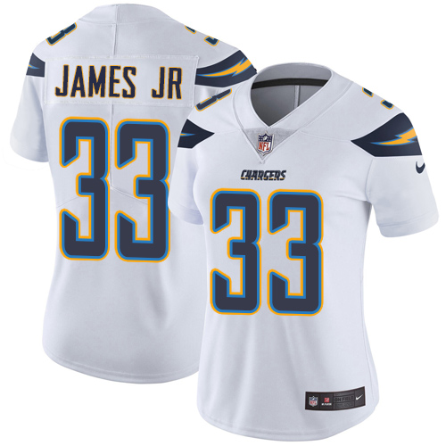 Chargers #33 Derwin James Jr White Women's Stitched Vapor Untouchable Limited Jersey cheap jerseys for sale - CheapJerseys.Shop