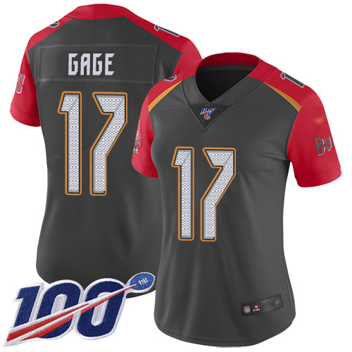 Buccaneers #17 Russell Gage Gray Women's Stitched Limited Inverted Legend 100th Season Jersey cheap jerseys for sale - CheapJerseys.Shop