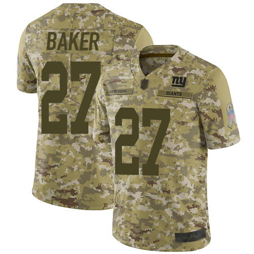 New York Giants #27 Deandre Baker Camo Men's Stitched Limited 2018 Salute To Service Jersey Men's cheap jerseys for sale - CheapJerseys.Shop