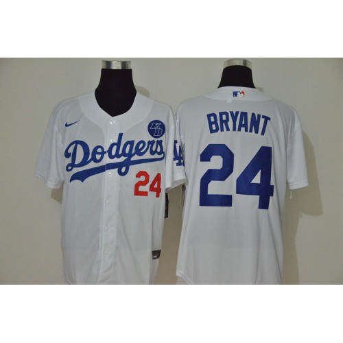 Los Angeles Los Angeles Dodgers #24 Kobe Bryant Men??s White Cool Base KB Patch Jersey Men's cheap jerseys for sale - CheapJerseys.Shop
