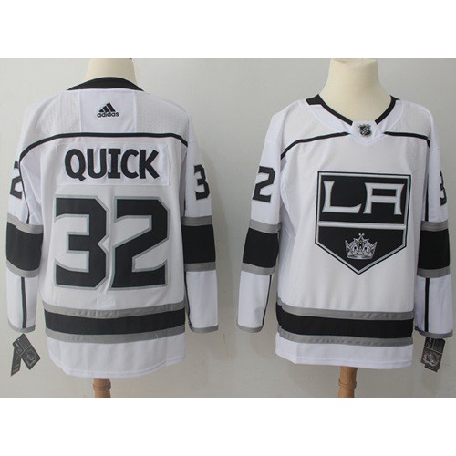 Los Angeles Kings #32 Jonathan Quick White Road Authentic Stitched Jersey Men's cheap jerseys for sale - CheapJerseys.Shop