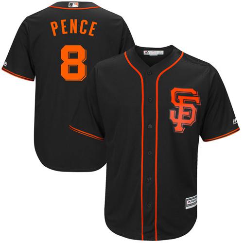 San Francisco Giants #8 Hunter Pence Black Alternate New Cool Base Stitched Jersey Men's cheap jerseys for sale - CheapJerseys.Shop