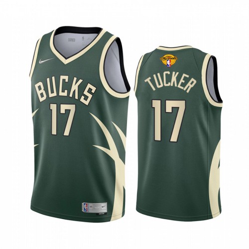 Milwaukee Milwaukee Bucks #17 P. J. Tucker Mens 2021 Finals Bound Swingman Earned Edition Jersey Green Mens cheap jerseys for sale - CheapJerseys.Shop