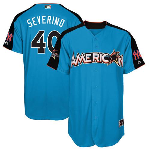New York Yankees #40 Luis Severino Blue 2017 All-Star American League Stitched Youth Jersey Youth cheap jerseys for sale - CheapJerseys.Shop