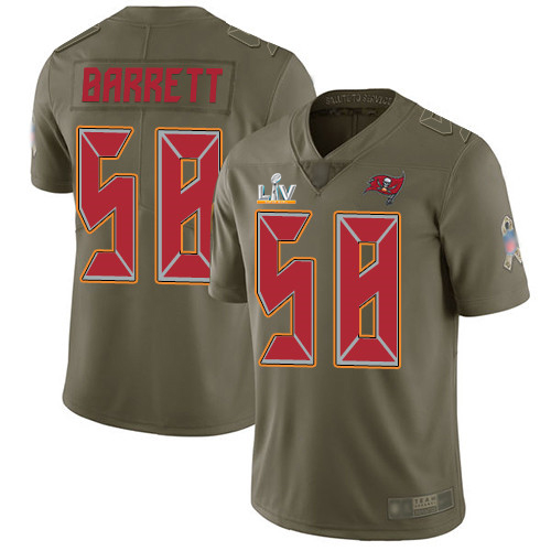 Tampa Bay Buccaneers #58 Shaquil Barrett Olive Youth Super Bowl LV Bound Stitched Limited 2017 Salute To Service Jersey Youth cheap jerseys for sale - CheapJerseys.Shop