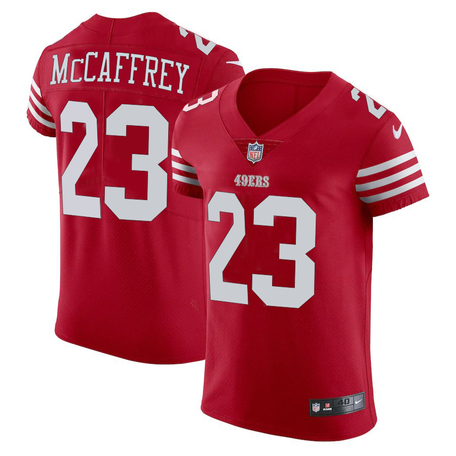 San Francisco 49ers #23 Christian McCaffrey Scarlet Men's 2022-23 Authentic Stitched Vapor Untouchable Elite Jersey cheap jerseys for sale - CheapJerseys.Shop