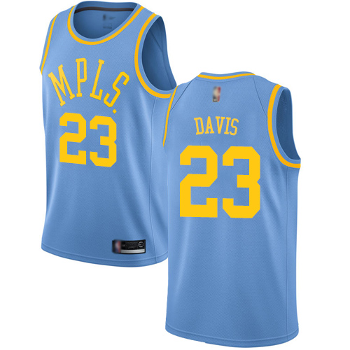 Los Angeles Lakers #23 Anthony Davis Royal Blue Youth Swingman Hardwood Classics Jersey Youth cheap jerseys for sale - CheapJerseys.Shop