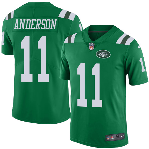 New York Jets #11 Robby Anderson Green Youth Stitched Limited Rush Jersey Youth cheap jerseys for sale - CheapJerseys.Shop