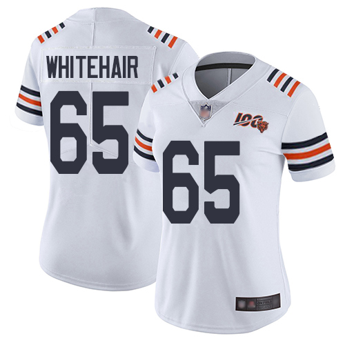 Chicago Bears #65 Cody Whitehair White Alternate Women's Stitched Vapor Untouchable Limited 100th Season Jersey Womens cheap jerseys for sale - CheapJerseys.Shop