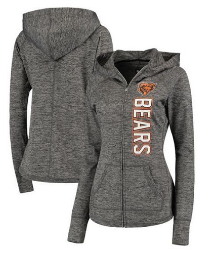 Women's Chicago Bears G-III 4Her By Carl Banks Recovery Full-Zip Hoodie Heathered Gray cheap jerseys for sale - CheapJerseys.Shop