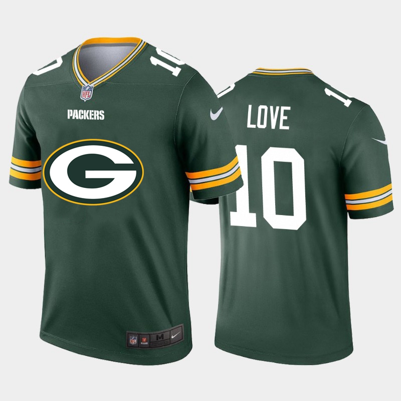 Green Bay Packers #10 Jordan Love Green Men's Big Team Logo Vapor Limited Jersey cheap jerseys for sale - CheapJerseys.Shop